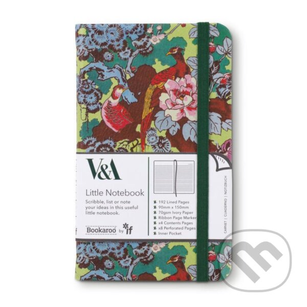 Levně Bookaroo V&A Kapesní zápisník A6 - Sundour Pheasant
