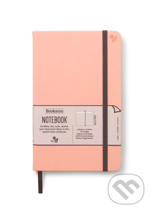 Levně Bookaroo Zápisník A5 - růžový světle