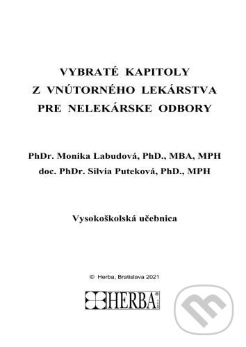 Levně Vybraté kapitoly z vnútorného lekárstva pre nelekárské odbory - kniha z kategorie Medicína