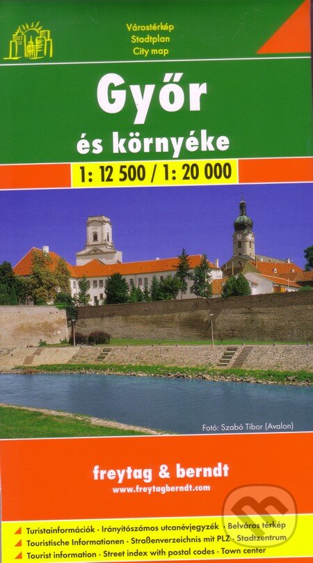 Levně Györ 1:12 500 1:20 000 (Mapa mesta)
