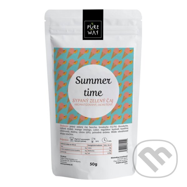 Levně Summer time - sypaný zelený čaj aromatizovaný, ochutený