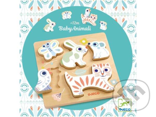 Levně Pastelová mláďátka vkládací dřevěné puzzle - hra z kategorie Vzdelávacie hry