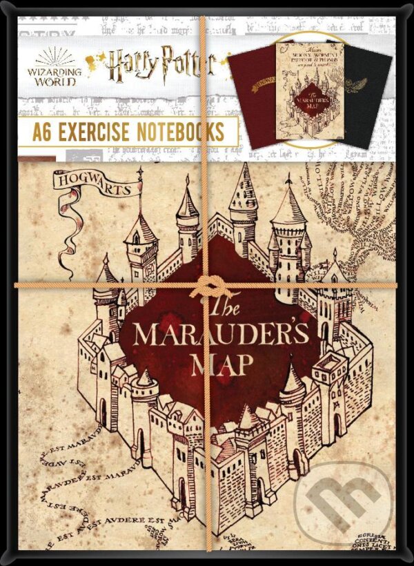 Levně Harry Potter: Sada zberateľských notesov A6 - Záškodnícka mapa
