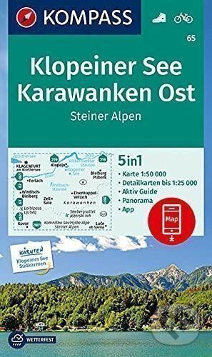 Levně 65 Klopeiner See, Karawanken Ost, Steiner Alpen 1: 50 000