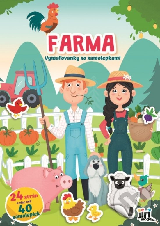 Levně Farma - Vymaľovánky so samolepkami (Vymaľovanka A4+) - kniha z kategorie Hravé úlohy