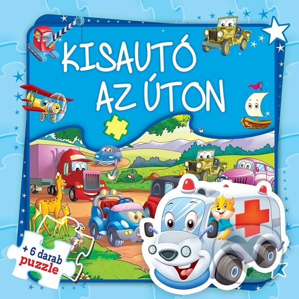 Levně Kisautó az úton + 6 darab puzzle