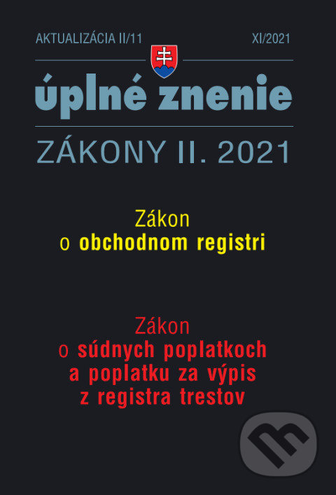 Levně Aktualizácia II/11 - Obchodný register (Súdne poplatky)