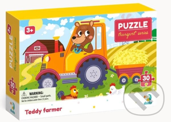 DODO Puzzle Doprava: Farmář Teddy 30 dílků