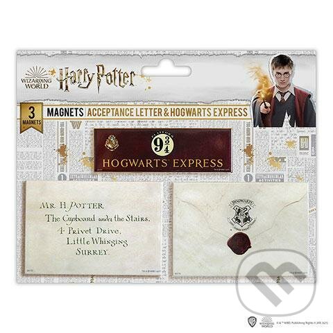 Levně Harry Potter: Magnety - Dopis a nástupište 9 a 3/4