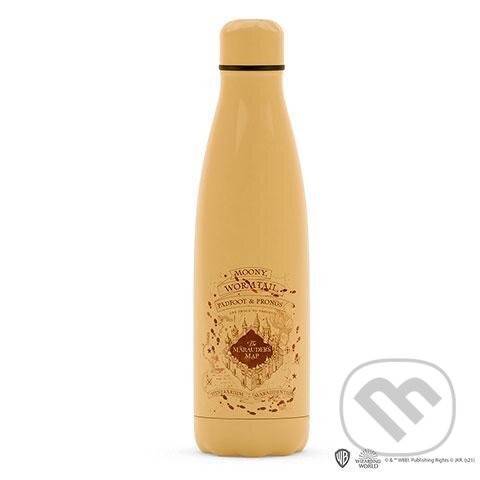 Levně Harry Potter: Nerezová fľaša 500 ml na teplé a studené nápoje - Záškodnícka mapa