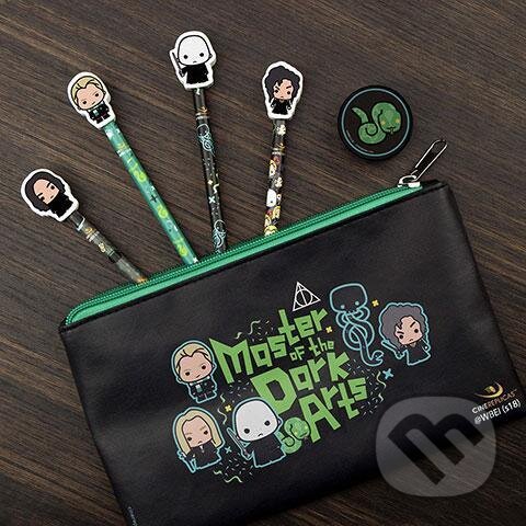 Levně Harry Potter: Školský set v designu Kawaii - Slizolín