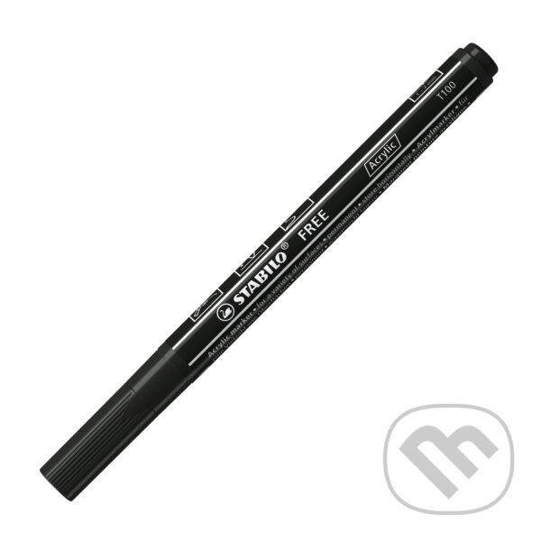 Levně STABILO FREE Acrylic - T100 Okrúhly hrot 1-2mm - čierna