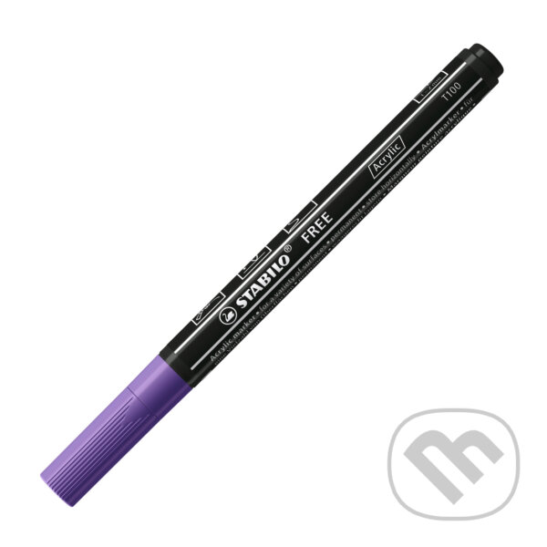 Levně STABILO FREE Acrylic - T100 Okrúhly hrot 1-2mm - fialová