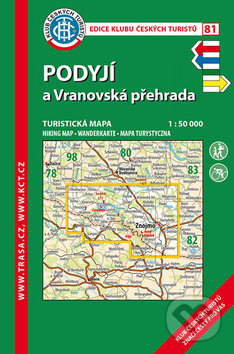 Levně Podyjí a Vranovská přehrada 1:50 000 (Turistická mapa) - kniha z kategorie Mapy