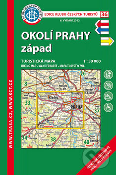 Levně Okolí Prahy západ 1:50 000 (Turistická mapa) - kniha z kategorie Mapy