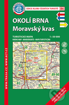 Levně Okolí Brna - Moravský kras 1:50 000 (Turistická mapa) - kniha z kategorie Mapy