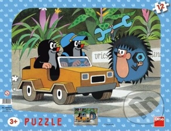 Puzzle: Krtko a autíčko (Dino)