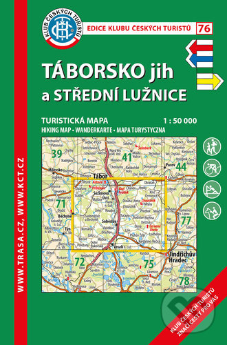 Levně Táborsko jih a Střední Lužnice 1:50 000 (Turistická mapa) - kniha z kategorie Mapy