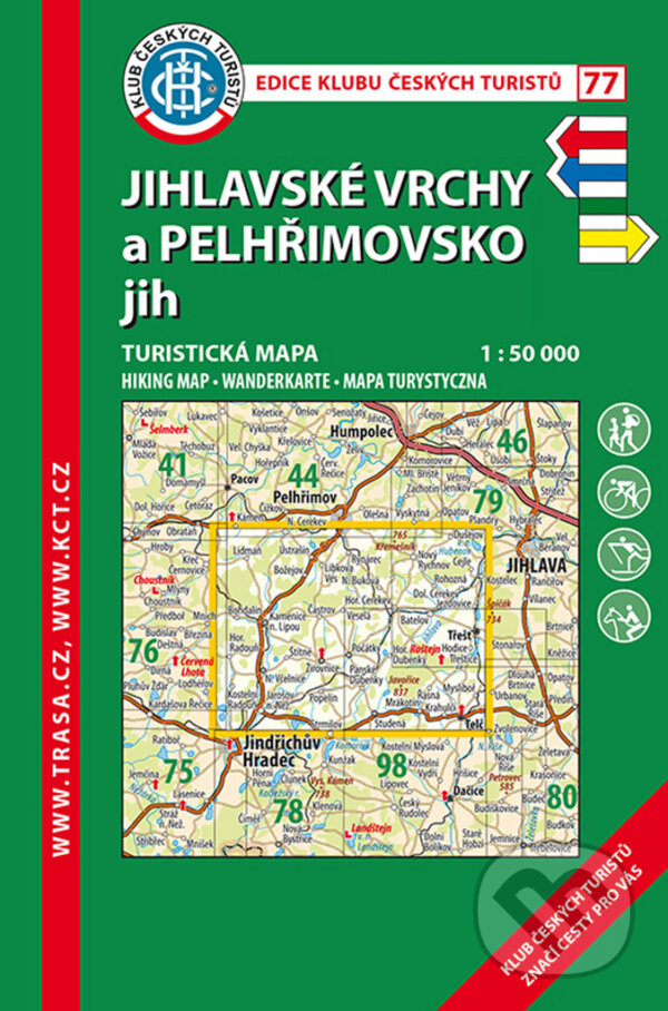 Levně Jihlavské vrchy a Pelhřimovsko jih 1:50 000 (Turistická mapa) - kniha z kategorie Mapy