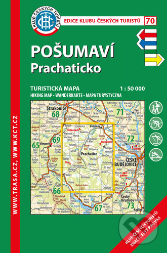 Levně Pošumaví, Prachaticko 1:50 000 (Turistická mapa) - kniha z kategorie Mapy