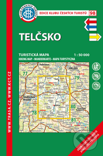 Levně Telčsko 1:50 000 (Turistická mapa) - kniha z kategorie Mapy