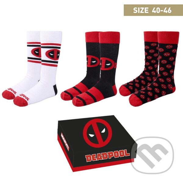 Ponožky Marvel: Deadpool 3 páry (Deadpool). Deadpool, 2021