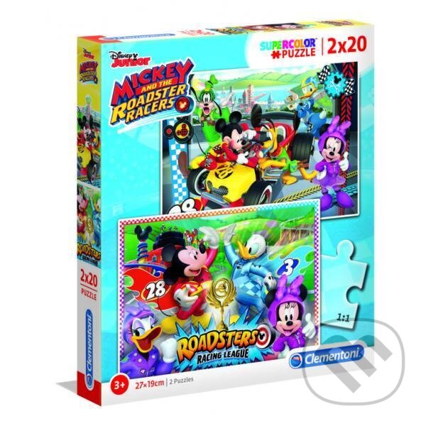 Levně Supercolor - Mickey závodník - puzzle z kategorie Disney