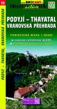 Levně Podyjí - Thayatal, Vranovská přehrada 1:50 000
