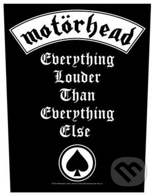 Nášivka Motörhead: Everything Louder (). , 2016