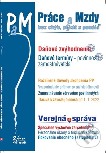 Levně Práce a Mzdy 2/2022 (Daňové zvýhodnenia, daňové termíny) - kniha z kategorie Podnikanie