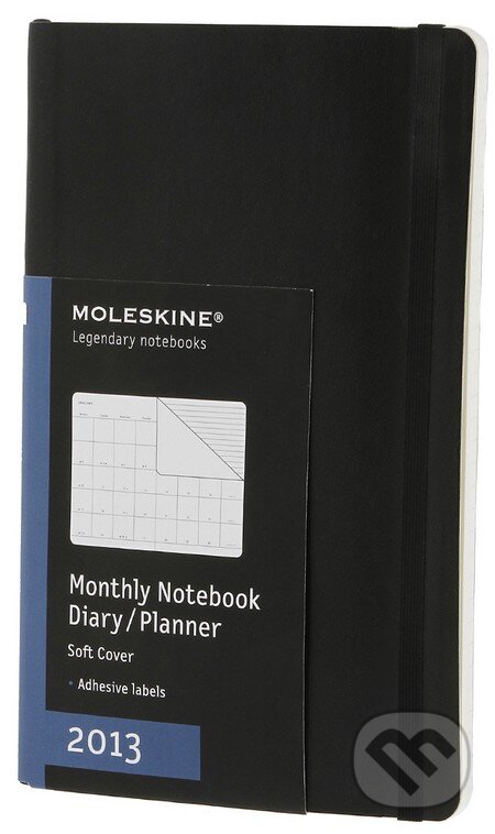Moleskine - stredný mesačný diár 2013 čierny (mäkká väzba), Moleskine, 2012