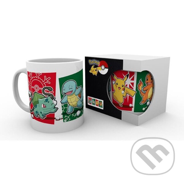 Levně Pokémon: keramický hrnček 320 ml - Vianoce