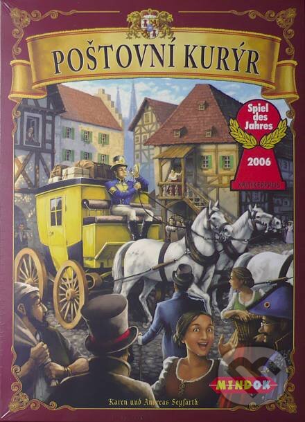 Spoločenská hra: Poštovní kurýr (Andreas Seyfarth a Karen Seyfarth). Mindok, 2006