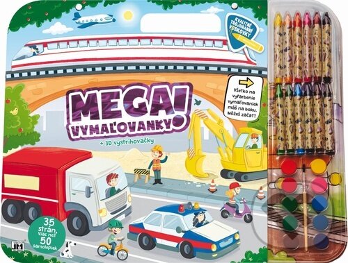 Levně Mega vymaľovánky ! Doprava - kniha z kategorie Omaľovávanky