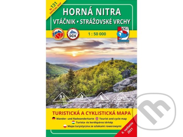 Levně Horná Nitra - Vtáčnik - Strážovské vrchy 1:50 000 (Turistická mapa 131)