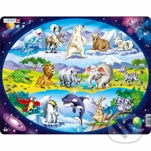 Levně Puzzle: Zvieratká vo svete - puzzle z kategorie Maxi dieliky