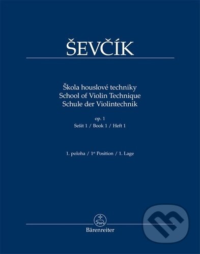 Levně Škola houslové techniky op. 1, sešit 1 (1. poloha) - kniha z kategorie Hudba