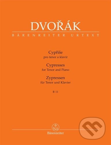 Levně Cypřiše pro tenor a klavír - Antonín Dvořák - kniha z kategorie Hudba