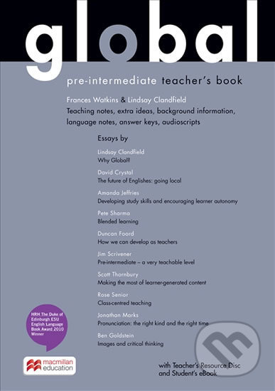 Levně Global Pre-intermediate (Teacher`s Book + Resource CD +Pack) - kniha z kategorie Jazykové učebnice a slovníky