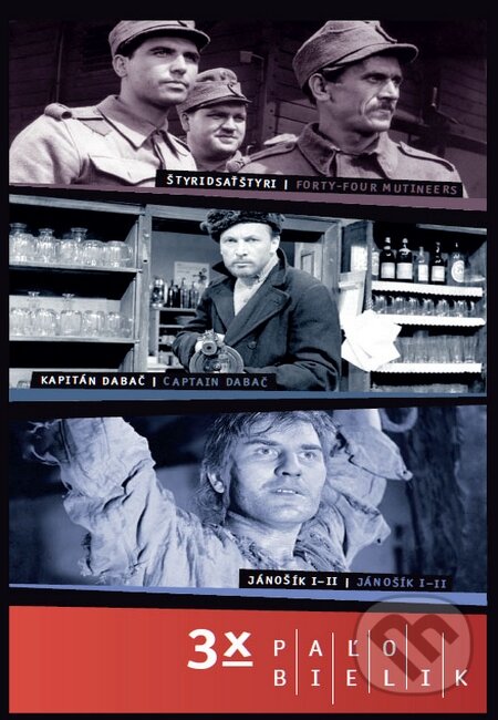Levně DVD 3x Palo Bielik (Štyridsaťštyri, Kapitán Dabač, Jánošík I, II) - film z kategorie Drámy