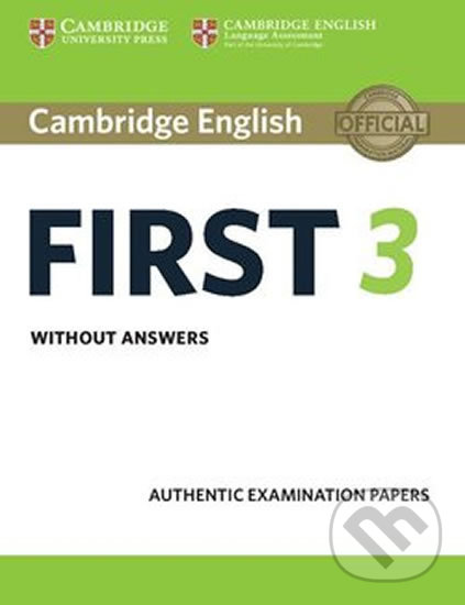 Levně Cambridge English First 3 Student´s Book without Answers - kniha z kategorie Jazykové učebnice a slovníky