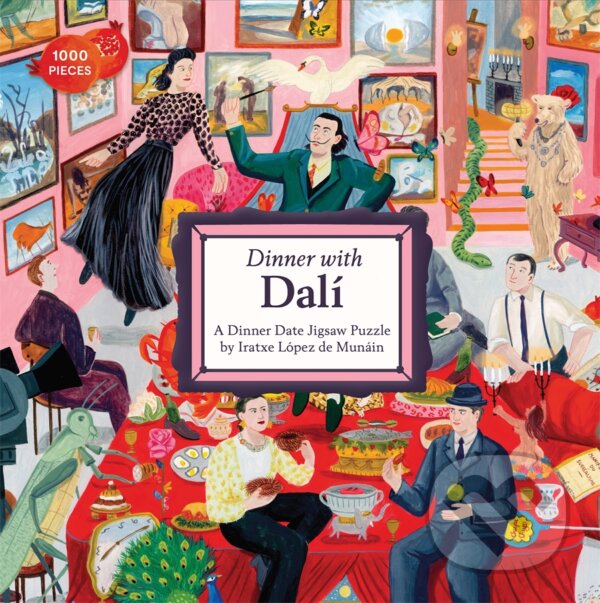 Levně Dinner with Dali (A 1000-Piece Dinner Date Jigsaw Puzzle) - puzzle z kategorie 500 – 1000 dielikov