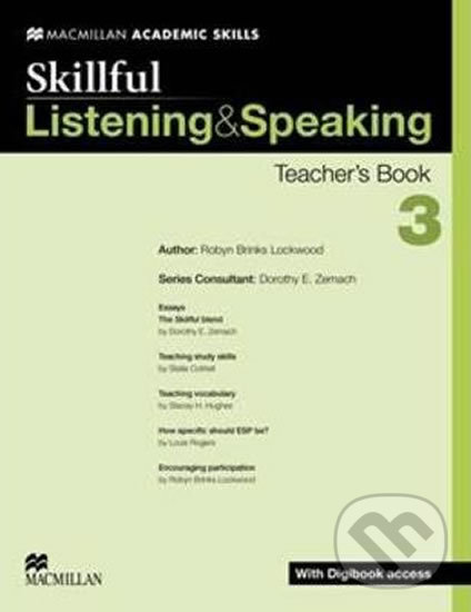 Levně Skillful Listening & Speaking 3: Teacher´s Book + Digibook + Audio CD - kniha z kategorie Jazykové učebnice a slovníky