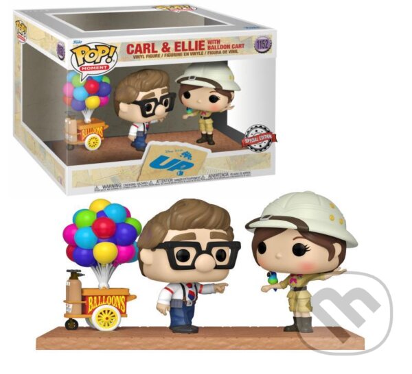 Levně Funko POP Moment: Up - Carl & Ellie w/Balloon Cart (Vzhůru do oblak)