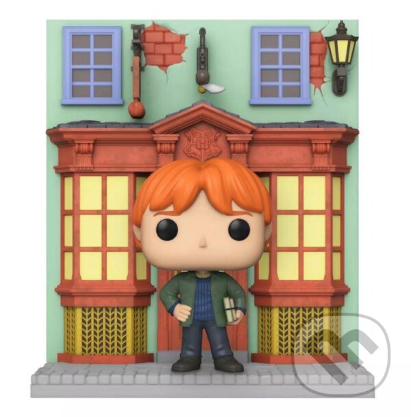 Levně Funko POP Deluxe: Harry Potter Diagon Alley - Quidditch Supplies Store w/Ron (limited special edition)