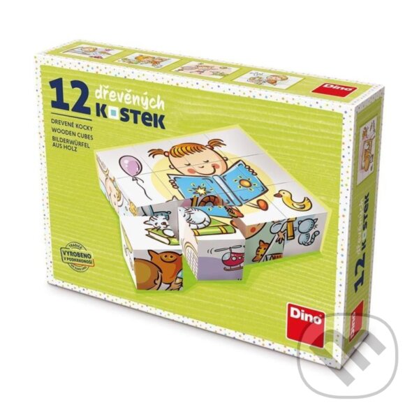 Levně Hezký Den (Dřevěné kostky 12 ks) - hra z kategorie Stavebnice