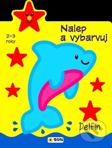 Levně Nalep a vybarvuj - Delfín (2 - 3 roky) - kniha z kategorie Omaľovávanky