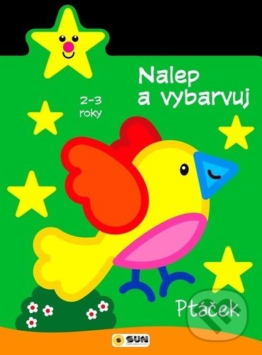 Levně Nalep a vybarvuj - Ptáček (2 - 3 roky) - kniha z kategorie Omaľovávanky