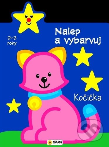Levně Nalep a vybarvuj - Kočička (2 - 3 roky) - kniha z kategorie Omaľovávanky