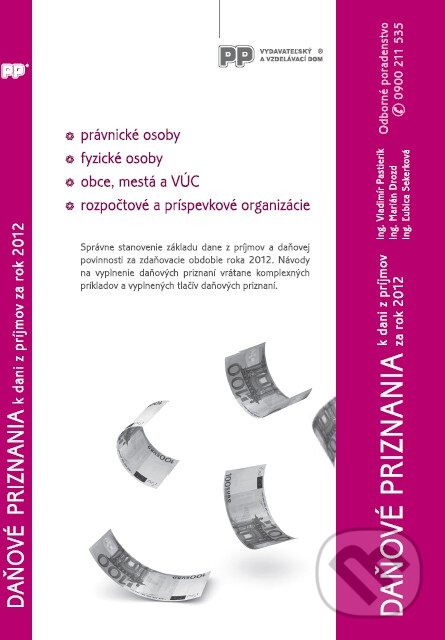 Levně Daňové priznania k dani z príjmov za rok 2012 - kniha z kategorie Dane